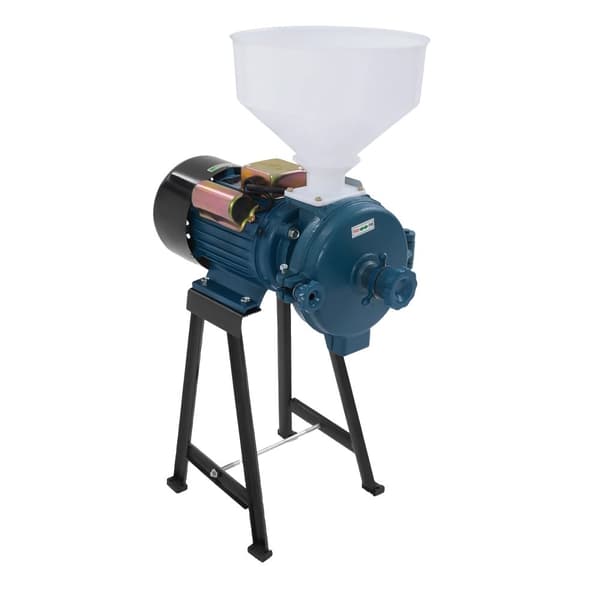 Elektrisk Kornmølle, 2200W Effekt, 1400rpm Hastighed,Blå, EU