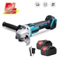 Miniatyrbillede 2 af 2: 125MM Børsteløs Trådløs Vinkelsliber, 1000W Effekt, 13000rpm Hastighed,Med 2XBatteri
