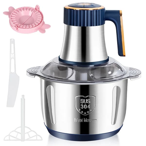 Sähkölihamylly, ruostumaton teräs 304, 500W teho,5L