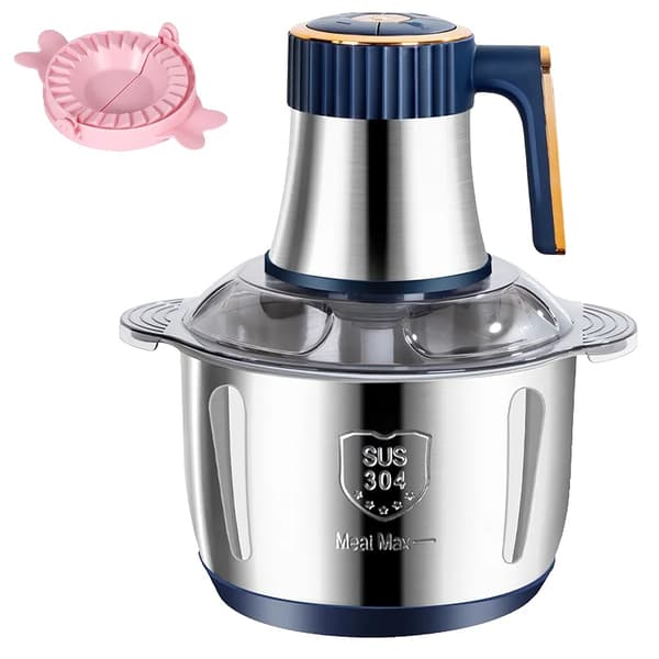 Sähkölihamylly, ruostumaton teräs 304, 500W teho,5L