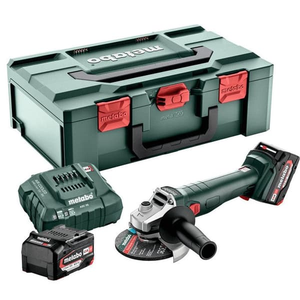 Vinkelslip 18V Ø125 mm (2x4,0 Ah) B 18 7-125 i metabox - METABO 602371510