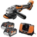 Miniatyrbild 2 av 6: AEG - 125 mm 18V BORSTLÖS kvarn, 11000 rpm - 2 Pro litium 5,0 Ah HD-batterier, laddare, i fodral - BEWS18-125BL LI-502C
