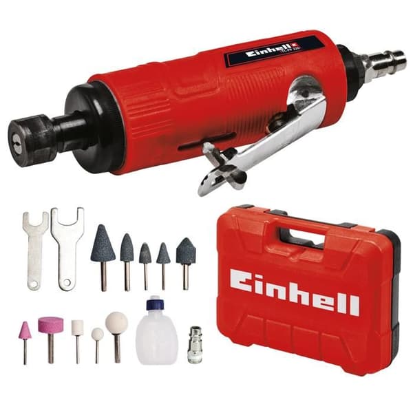 Einhell Pneumatisk vinkelslip TC-PP 220 (med 10 slipsten på stang) Levereras i transportlåda