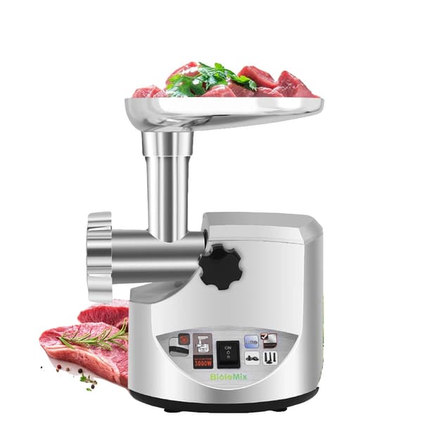 Sähkölihamylly, 3000W Teho, Nopea Jauhaminen, Käänteistoiminto,EU, BMG02, 220-240V 50-60Hz