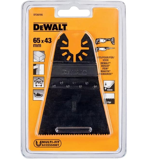 DEWALT PUUTERÄ 66x43MM NOPEASTI LEIKKAUSVAIHTOEHDOT MONITYÖKALULLE