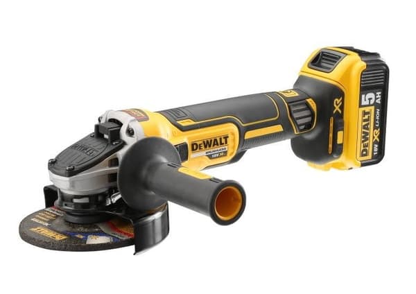 DEWALT KULMAHIOMAKONE 18V DCG405P2 125mm 2x5.0Ah BL LIUKUPALA