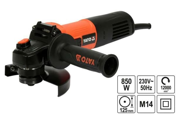 YATO VINKELSLIBER 125 mm 850 W