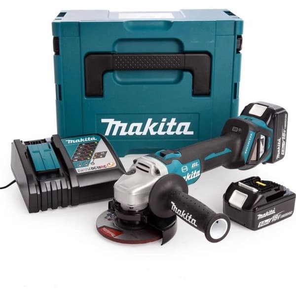 MAKITA DGA504RT3J sladdlös vinkelslip - 12,5 cm - 8500 rpm - 2,5 kg