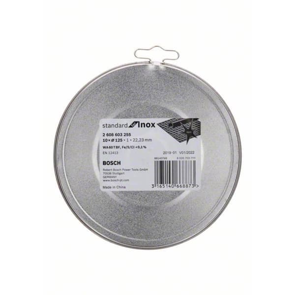 Bosch Accessories Rapido 2608603255 Separationspår rakt 125 mm 22.23 mm 10 st