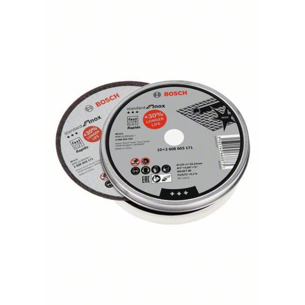 Bosch Accessories Rapido 2608603255 Separationspår rakt 125 mm 22.23 mm 10 st