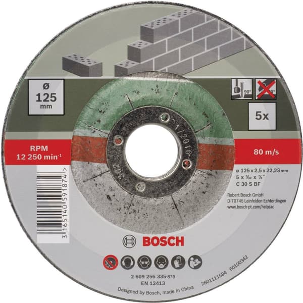 Bosch Accessories C 30 S BF 2609256335 Kapskiva bockad 125 mm 22.23 mm 5 st