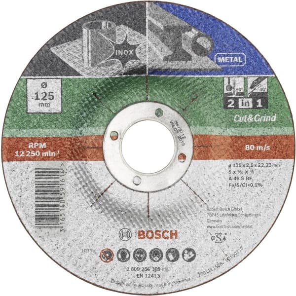 Bosch Accessories A 46 S BF 2609256309 Kap- och skrubbskiva 125 mm 22.23 mm 1 st