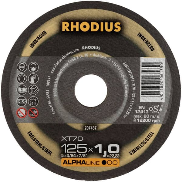 Rhodius XT70 PACK 211081 Separationspår rakt 125 mm 22.23 mm 50 st
