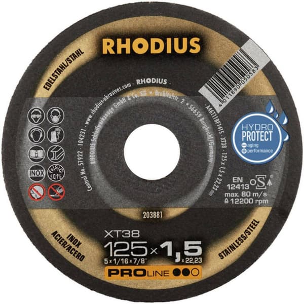 Rhodius XT38 210748 Separationspår rakt 125 mm 22.23 mm 10 st
