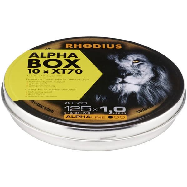 Rhodius XT70 BOX 208226 Separationspår rakt 125 mm 22.23 mm 10 st