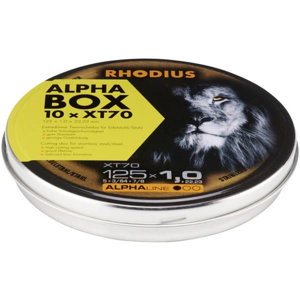 Rhodius XT70 BOX 208226 Separationspår rakt 125 mm 22.23 mm 10 st