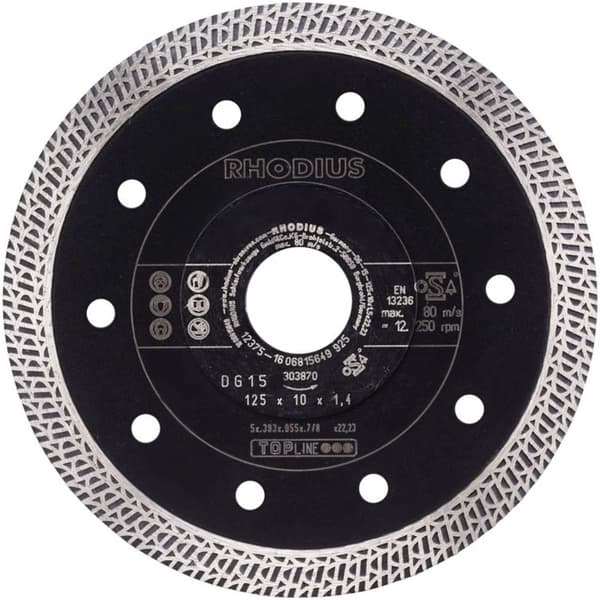 Rhodius 303870 DG15 Diamantkapskiva Diameter 125 mm 1 st