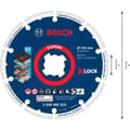 Miniatyrbild 4 av 4: Bosch Accessories 2608900533 X-LOCK Diamantkapskiva Diameter 125 cm 1 st