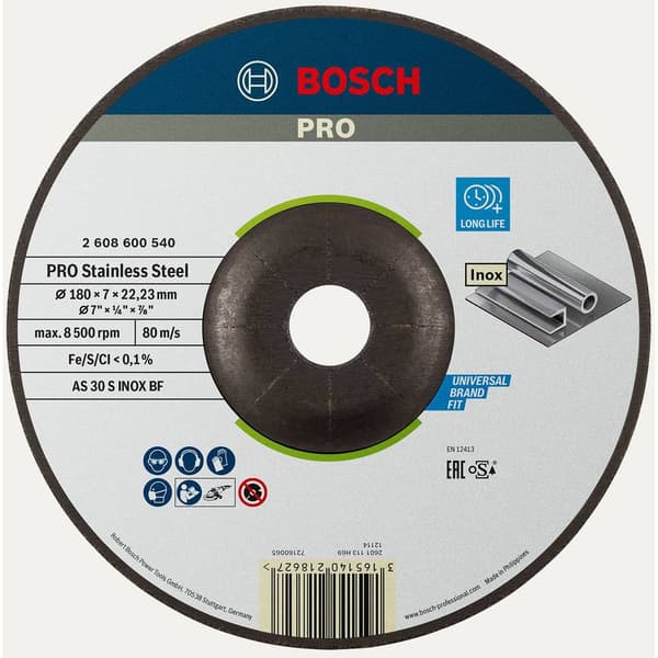 Bosch Accessories 2608600540 Skrubbskiva bockad 180 mm 22.23 mm 1 st
