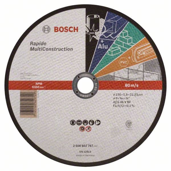 Bosch Accessories 2608602767 2608602767 Separationspår rakt 230 mm 22.23 mm 1 st
