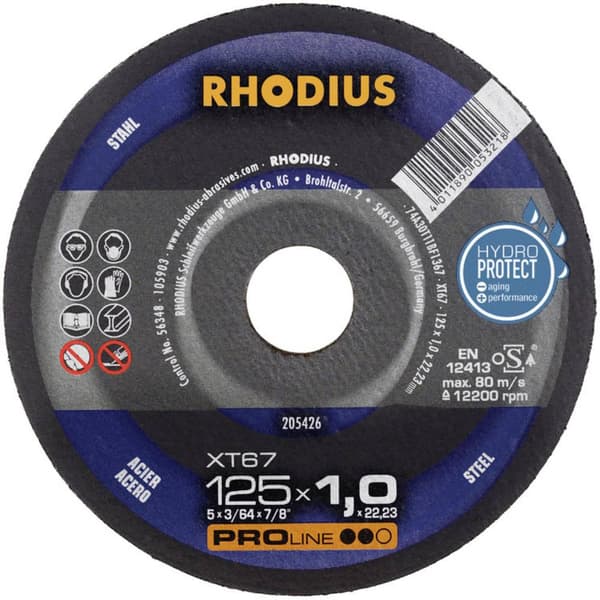 Rhodius XT67 205711 Separationspår rakt 230 mm 22.23 mm 1 st