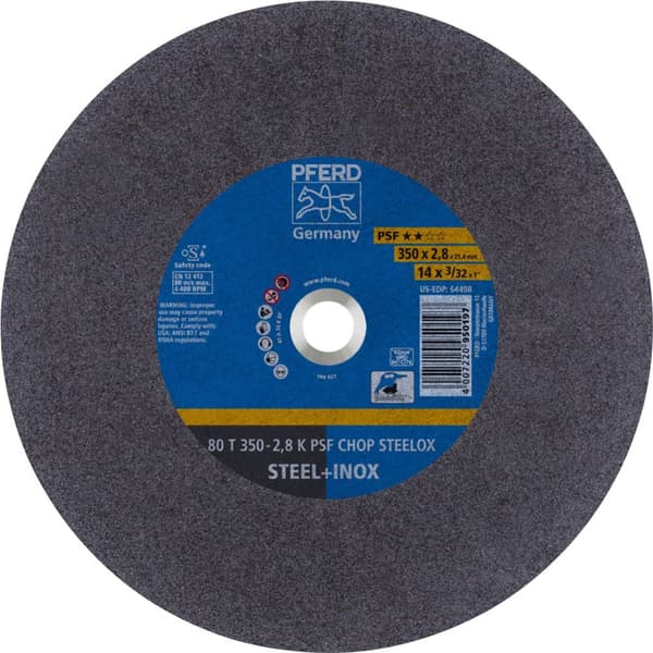 PFERD PSF CHOP STEELOX 69690001 Separationspår rakt 350 mm 25.4 mm 5 st