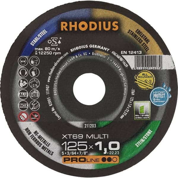 Rhodius XT69 MULTI BOX 211211 Separationspår rakt 125 mm 22.23 mm 10 st