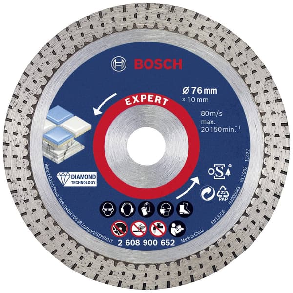 Bosch Accessories 2608900652 EXPERT HardCeramic Diamantkapskiva Diameter 76 mm 1 st