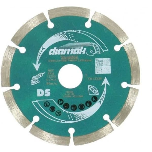 Diamantskiva - MAKITA - D-61139 - Diameter 125 mm - Innert diameter 22,23 mm - Tjocklek 1,8 mm