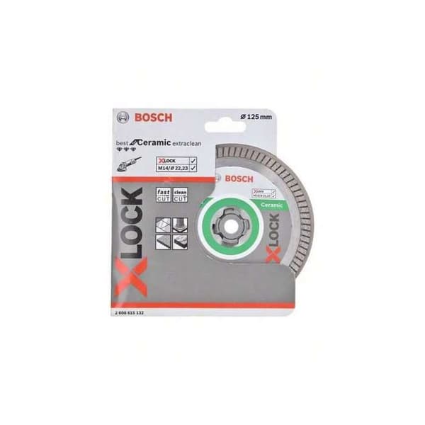 Diamantklinga - BOSCH - X-LOCK 125mm - Bäst för keramik - Turbo - ExtraClean