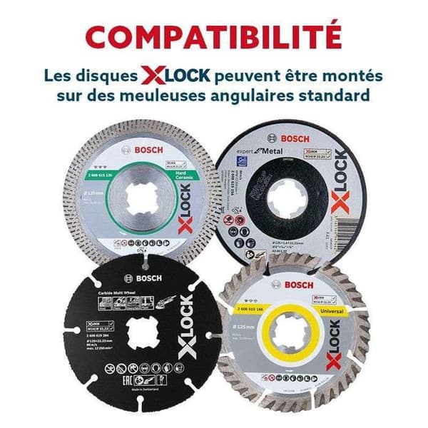 Diamantklinga - BOSCH - X-LOCK 125mm - Bäst för keramik - Turbo - ExtraClean