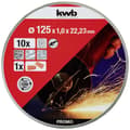 Miniatyrbild 2 av 4: kwb 712022 Delningsskiveset 10 delar 125 mm 22.23 mm 10 st