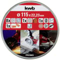 Miniatyrbild 2 av 4: kwb 712041 Delningsskiveset 10 delar 115 mm 22.23 mm 10 st
