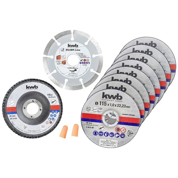 kwb 712041 Delningsskiveset 10 delar 115 mm 22.23 mm 10 st