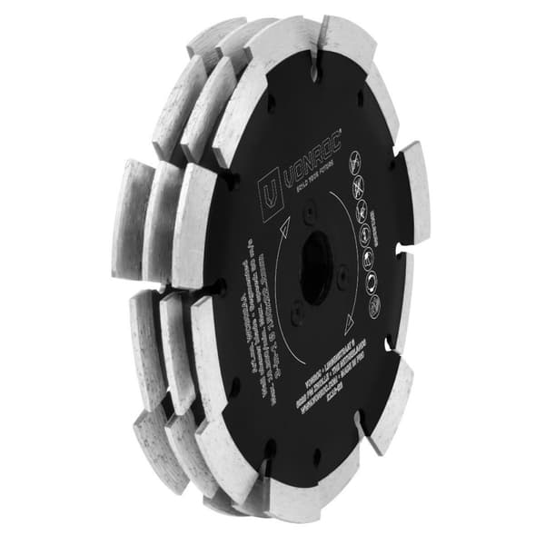 VONROC Diamantklinge - 150x22,2mm | 3-i-1 | Til VONROC PRO Murrillefræser WC503AC
