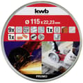 Miniatyrbild 2 av 4: kwb 712031 Delningsskiveset 10 delar 115 mm 22.23 mm 10 st