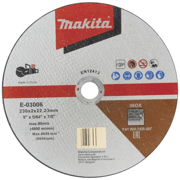Separationspår rakt 1 st 230 mm 22.23 mm Makita E-03006 E-03006 1 st