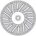 Miniatyrbild 2 av 2: Donau Elektronik 1646 Diamantkapskiva Diameter 22 mm 1 st