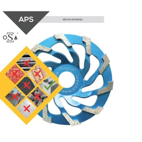 Diamantplatta - APS Ø125 - Borrning 22,23 - ODIAM - APS03618