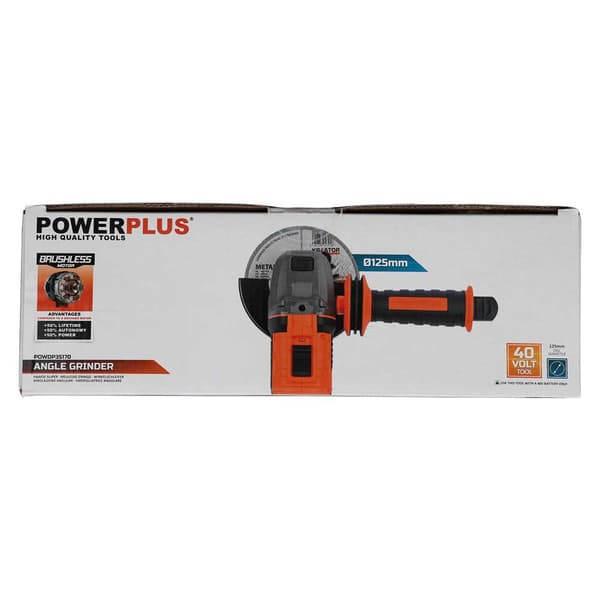 Powerplus Vinkelskivesliber Powdp35170 125 Mm Søvfarvet