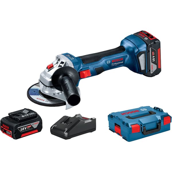 Bosch Professional Sæt Gws 18v-7 125 Mm Blå,Sort