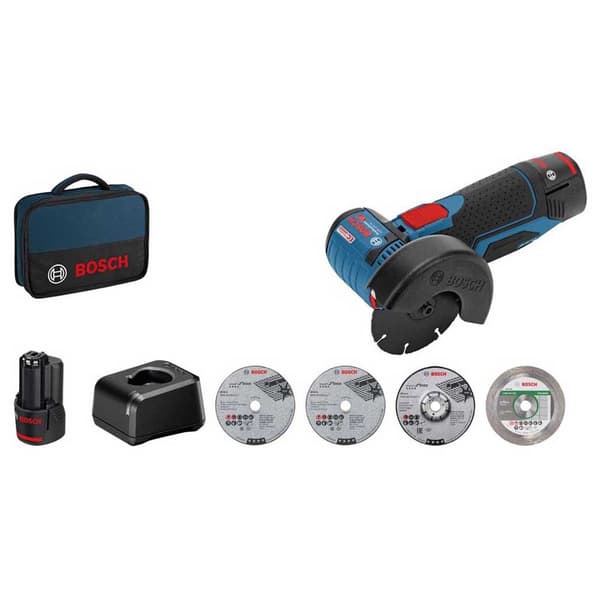 Bosch Professional Sladdlös Vinkelslip Gws12-76 Blå