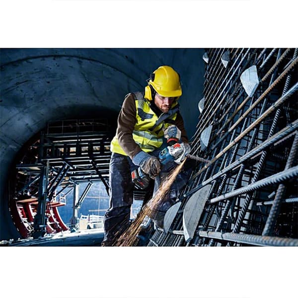 Bosch Professional Vinkelsliber Gwx18v-15sc 125 Mm+l-boxx 136 Søvfarvet