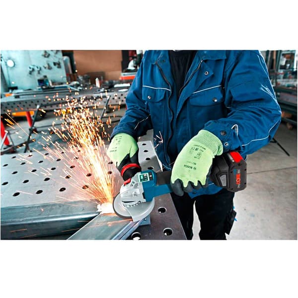Bosch Professional Trådløs Vinkel Gws 18v-10 Psc. 125 Mm Blå