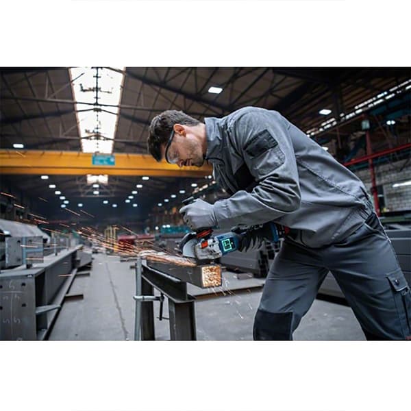 Bosch Professional Kulmahiomakone Gws18v-15psc-125+2xproc 8+gal18-160c+lb Hopeinen