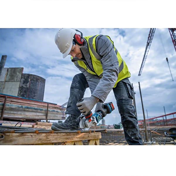 Bosch Professional Kulmahiomakone Gws18v-15psc-125+2xproc 8+gal18-160c+lb Hopeinen
