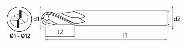 Fräs - skaftslipskiva - slipkåpa - Klk satin kupol - 298100210 - Fräs