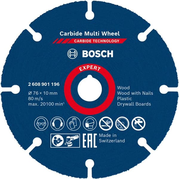 Kapskiva - BOSCH EXPERT - 2608901196 - 76mm - Hårdmetallteknik - Multimaterial
