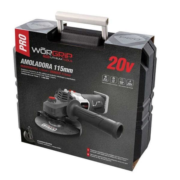 Worgrip 20v 115 Mm Lithium Pro-kværn Uden Batteri