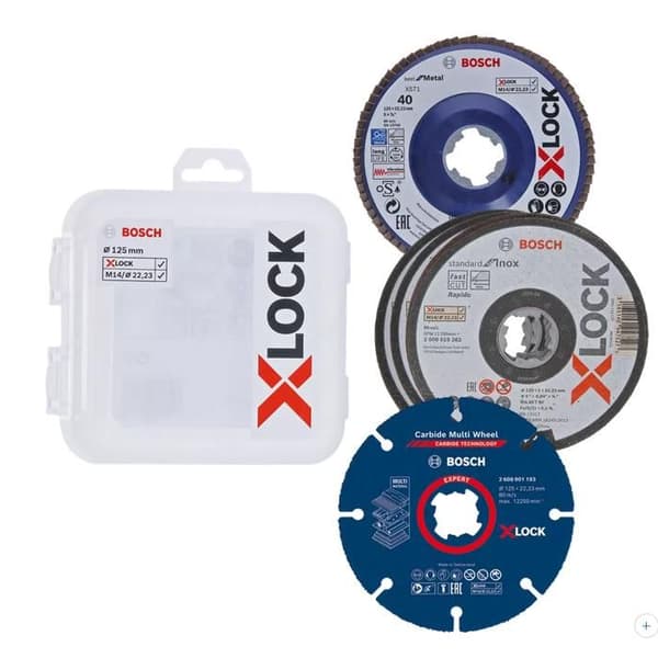 Box med X-LOCK-skivor - BOSCH - 2608619374 - 125 mm - Snabbt byte - Kornkompatibel